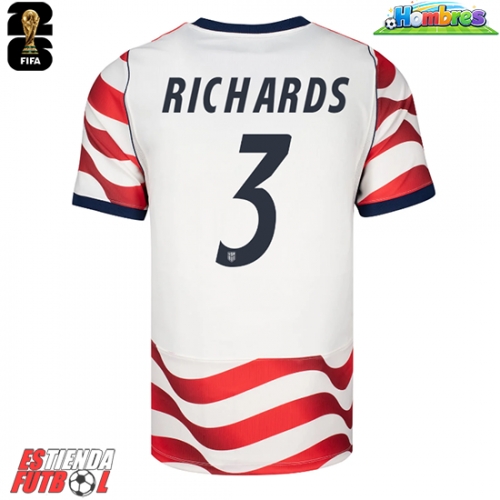 Estados Unidos Chris Richards #3 Primera Equipación Mundial 2026 Manga Corta